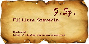Fillitza Szeverin névjegykártya